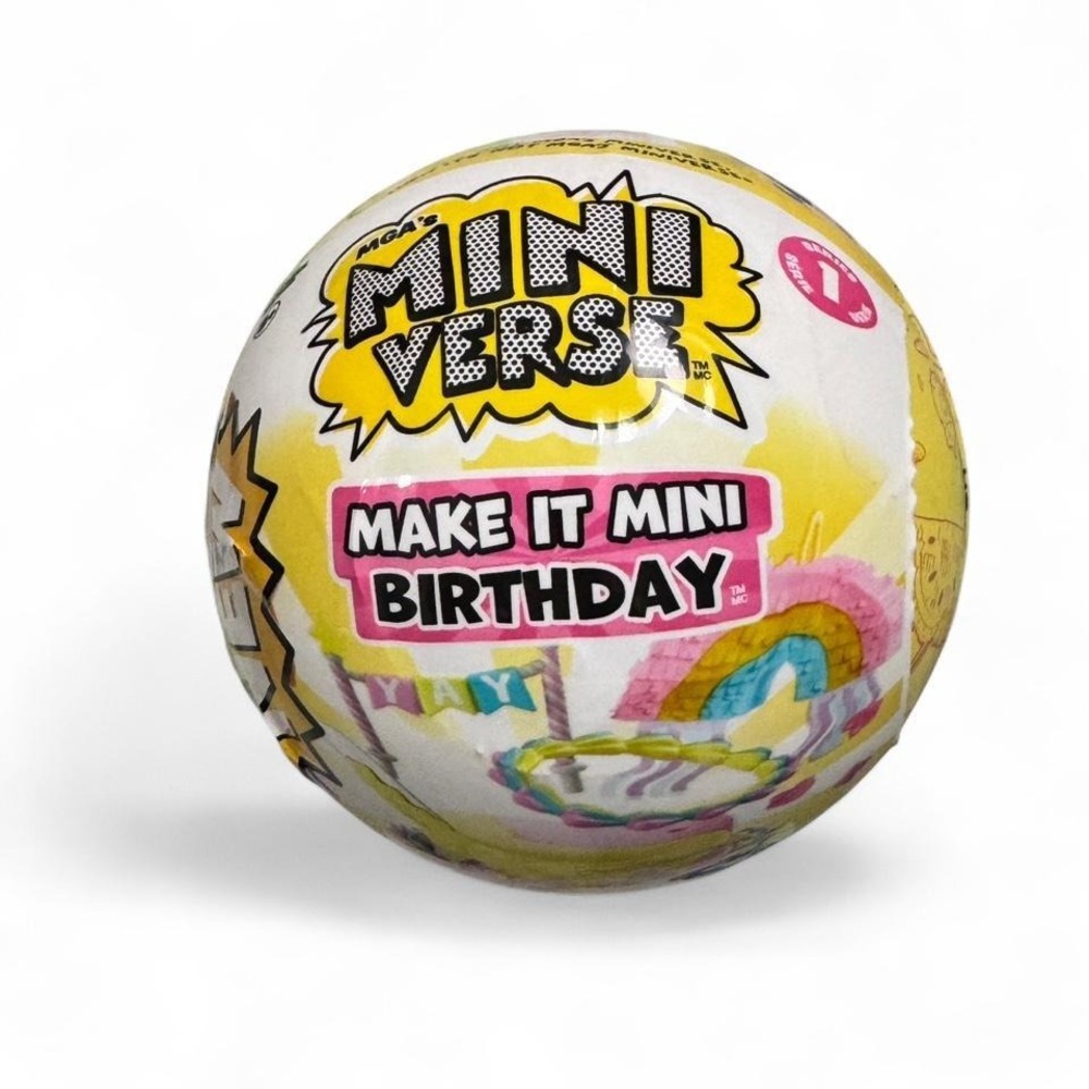 MGA Miniverse Make It Mini Birthday Sealed Mystery Capsules Party Favor Kids
